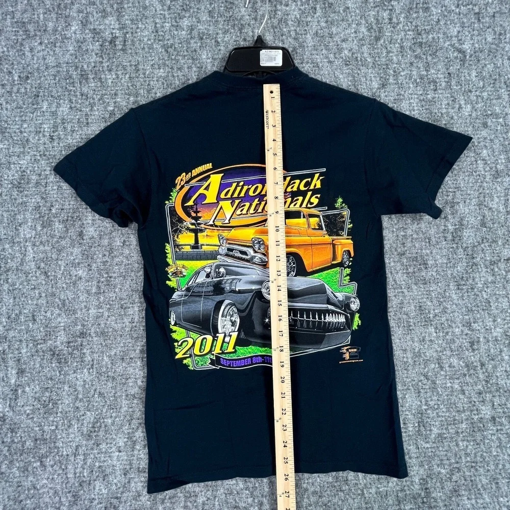 Adirondack Nationals‎ 2011 Car Show Mens S Lake George NY Hot Rod Graphic Shirt